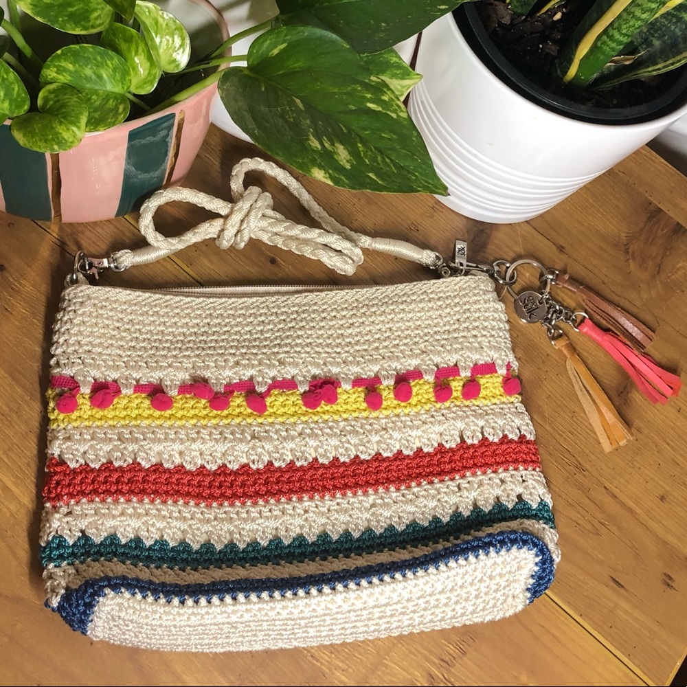 THE SAK Casual Classic 3-in-1 Demi 🌈🏝 w/ pompoms